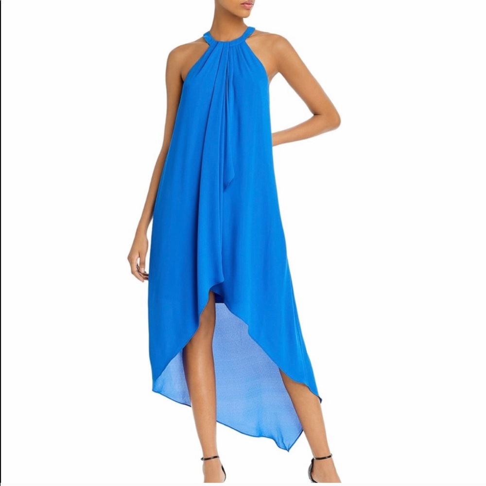 BCBG MaxArzia lanna high low draped dress